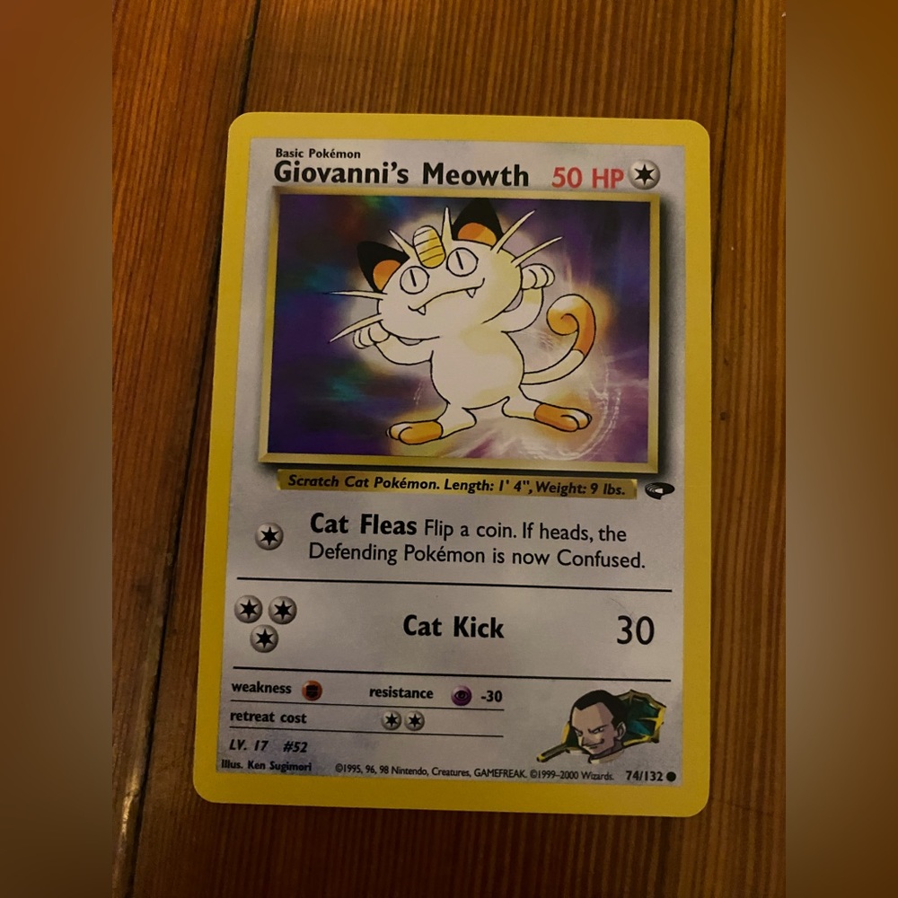 Giovanni’s Meowth. Good condition.